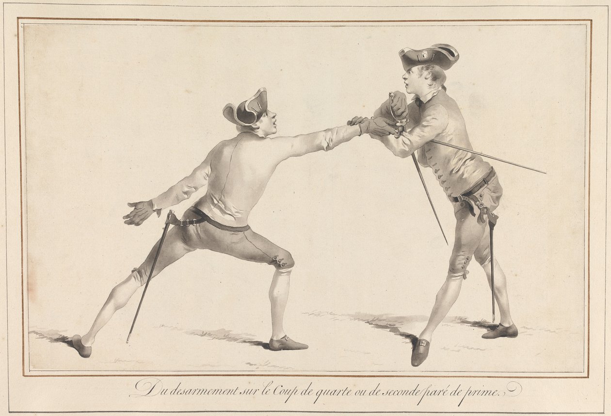 Nedrustning på Quarte eller Second Parried Prime av James Gwin