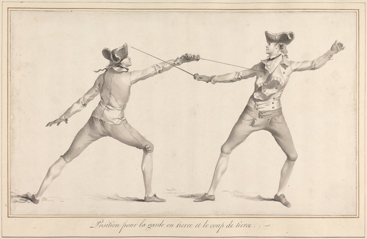 Stilling for Garde en Tierce og Coup de Tierce av James Gwin