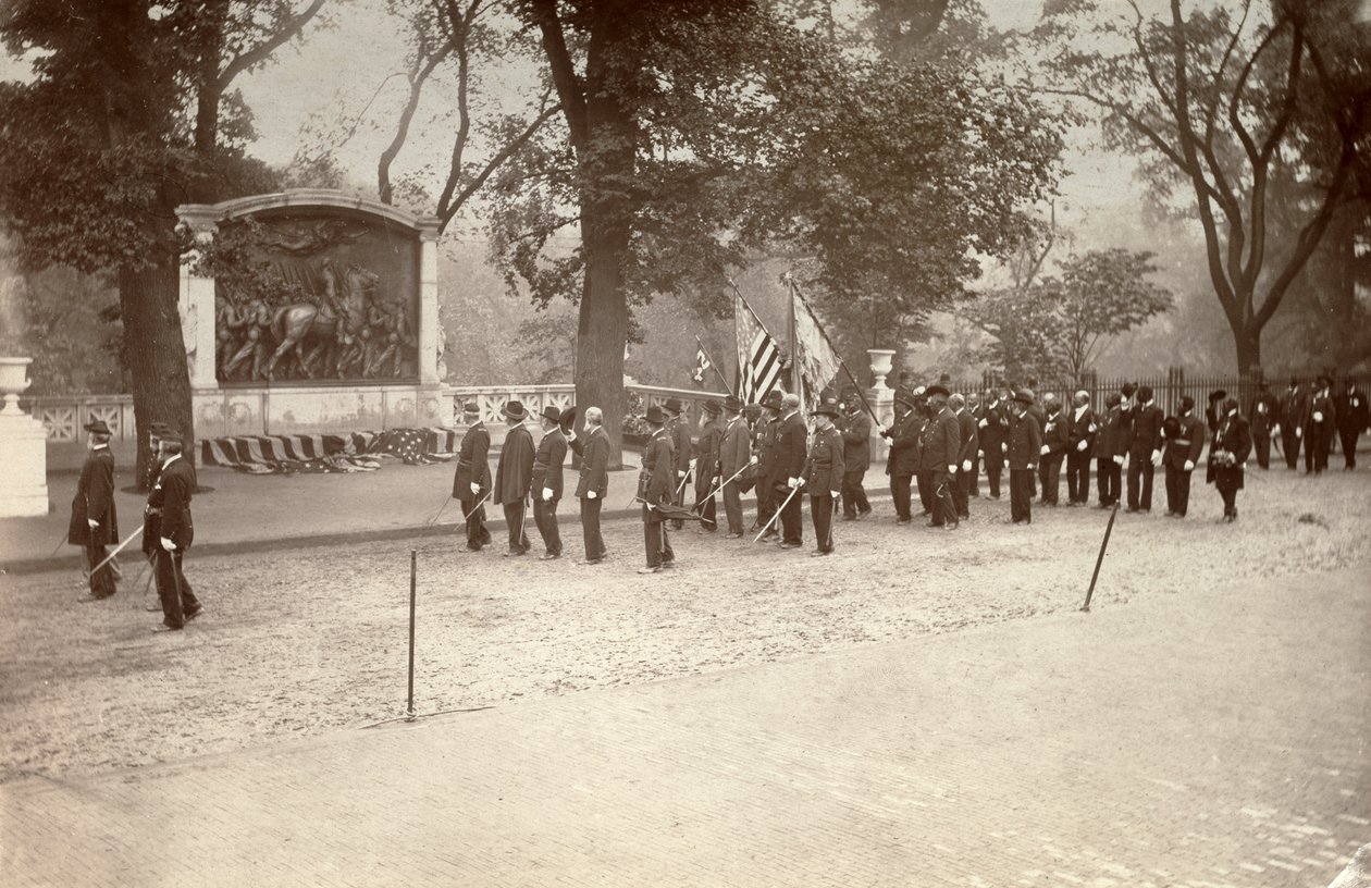 Innvielse av minnesmerket til Robert Gould Shaw og det 54. Massachusetts Regiment, Boston, 31. mai av James H. and Miller William J. Smith