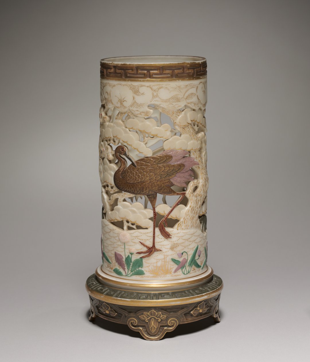 Vase, produsent Worcester Porcelain Factory, 1873 av James Hadley
