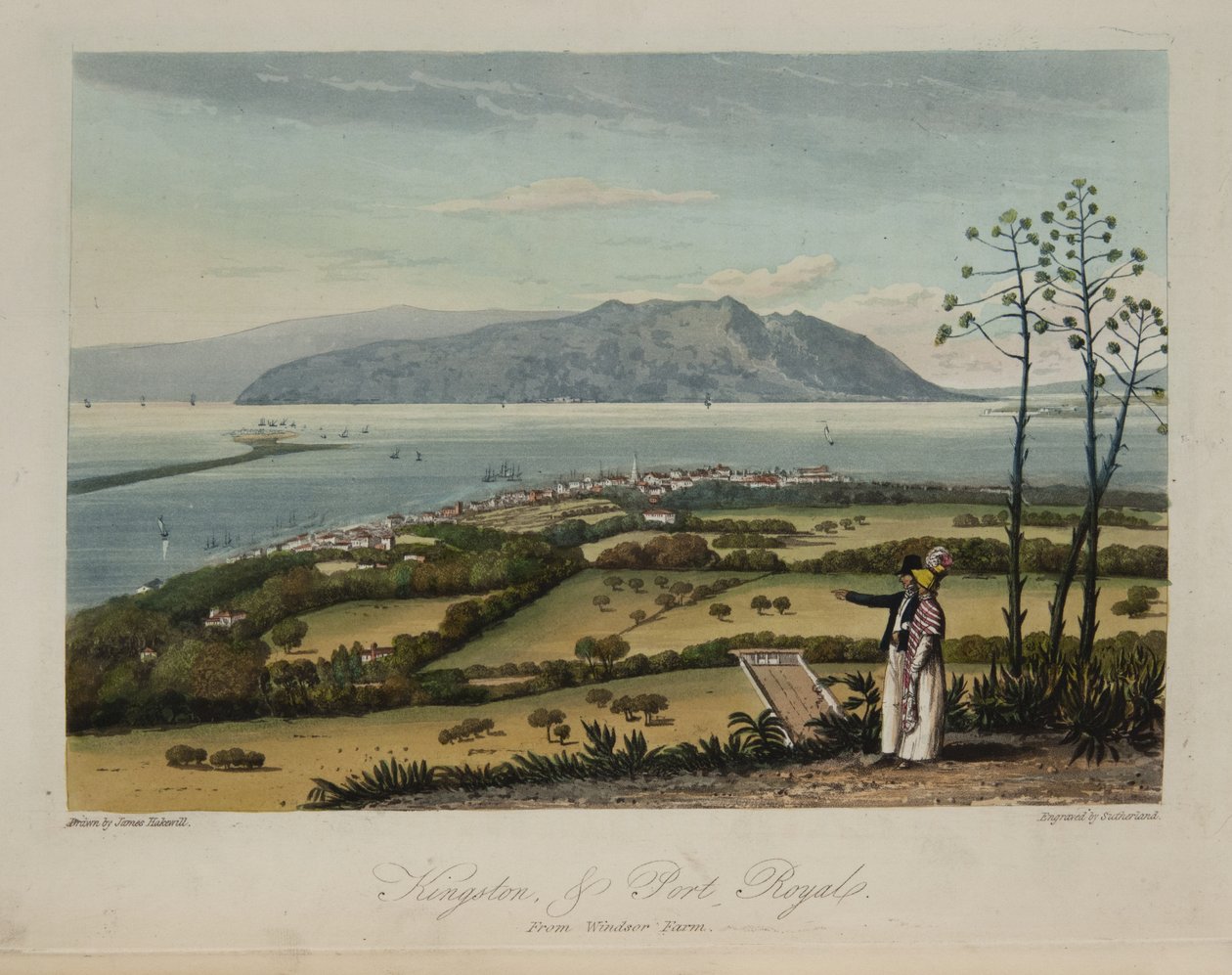 Kingston og Port Royale av James Hakewill