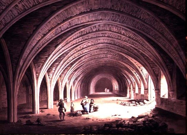 Klosteret ved Fountains Abbey av James Halfpenny