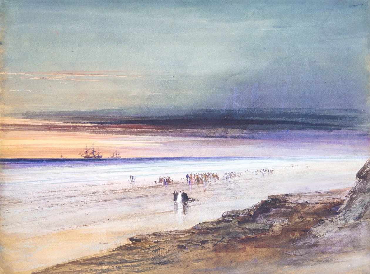 Strandscene, ca. 1865 av James Hamilton