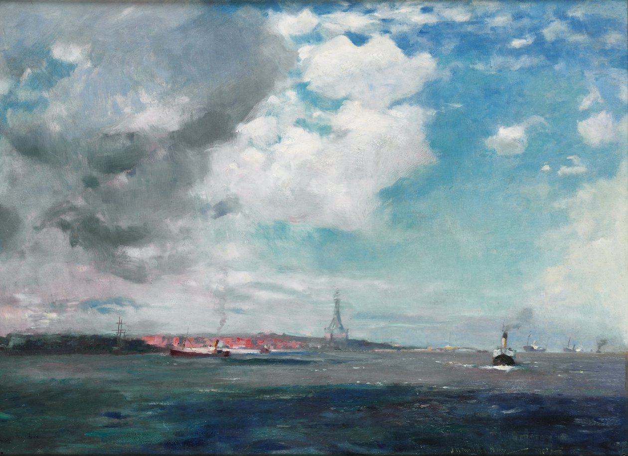 New Brighton fra Mersey, 1907 av James Hamilton Hay