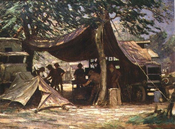 The Motor Transport Repair Workshop, Sør-Afrika av James Hamilton Mackenzie