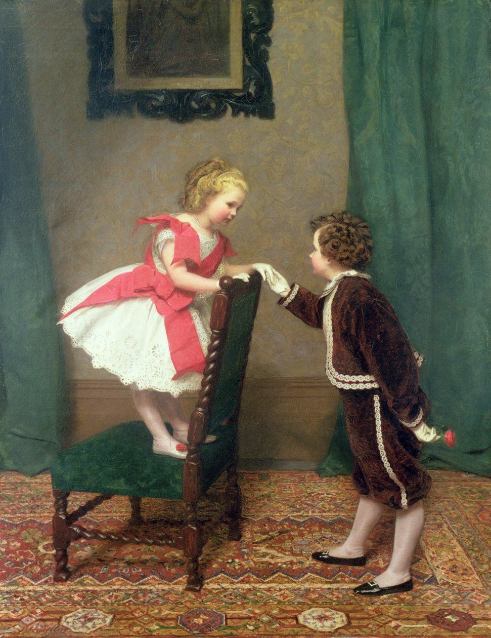 Frøken Lilys første flørt, 1867 av James Haylar