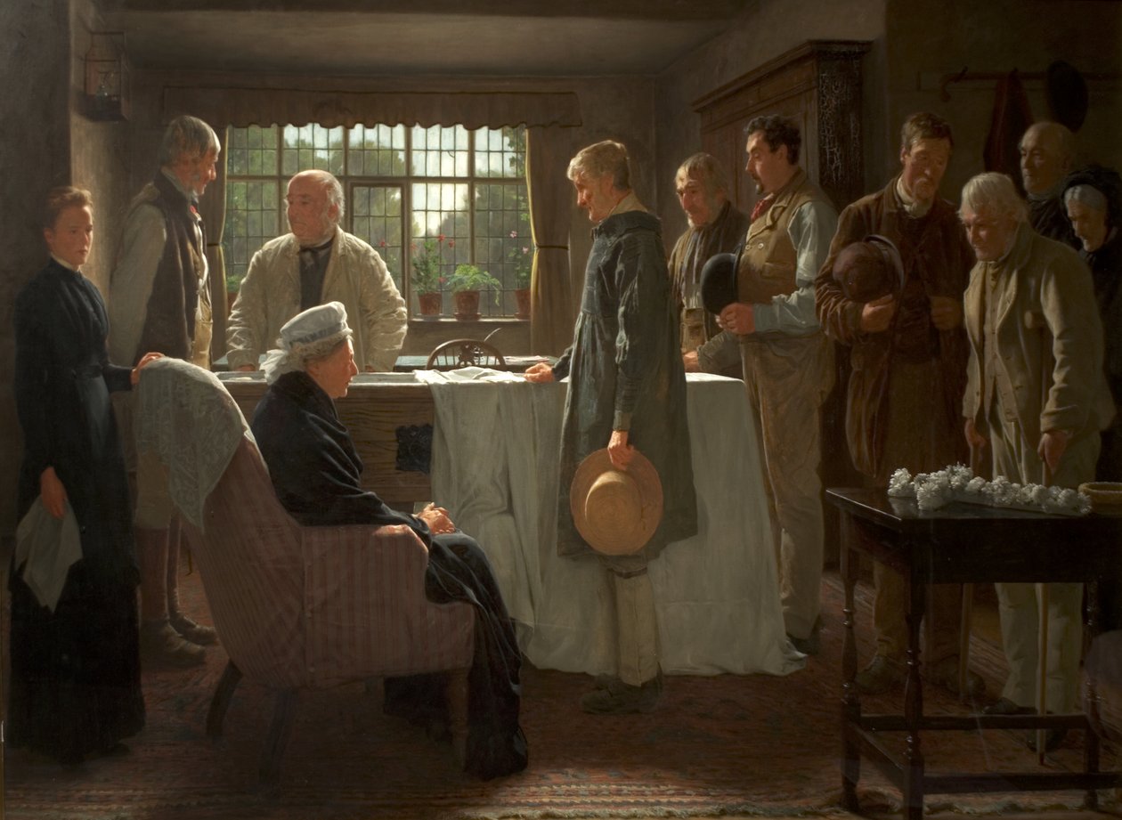 Den gamle mesteren, 1883 av James Hayllar