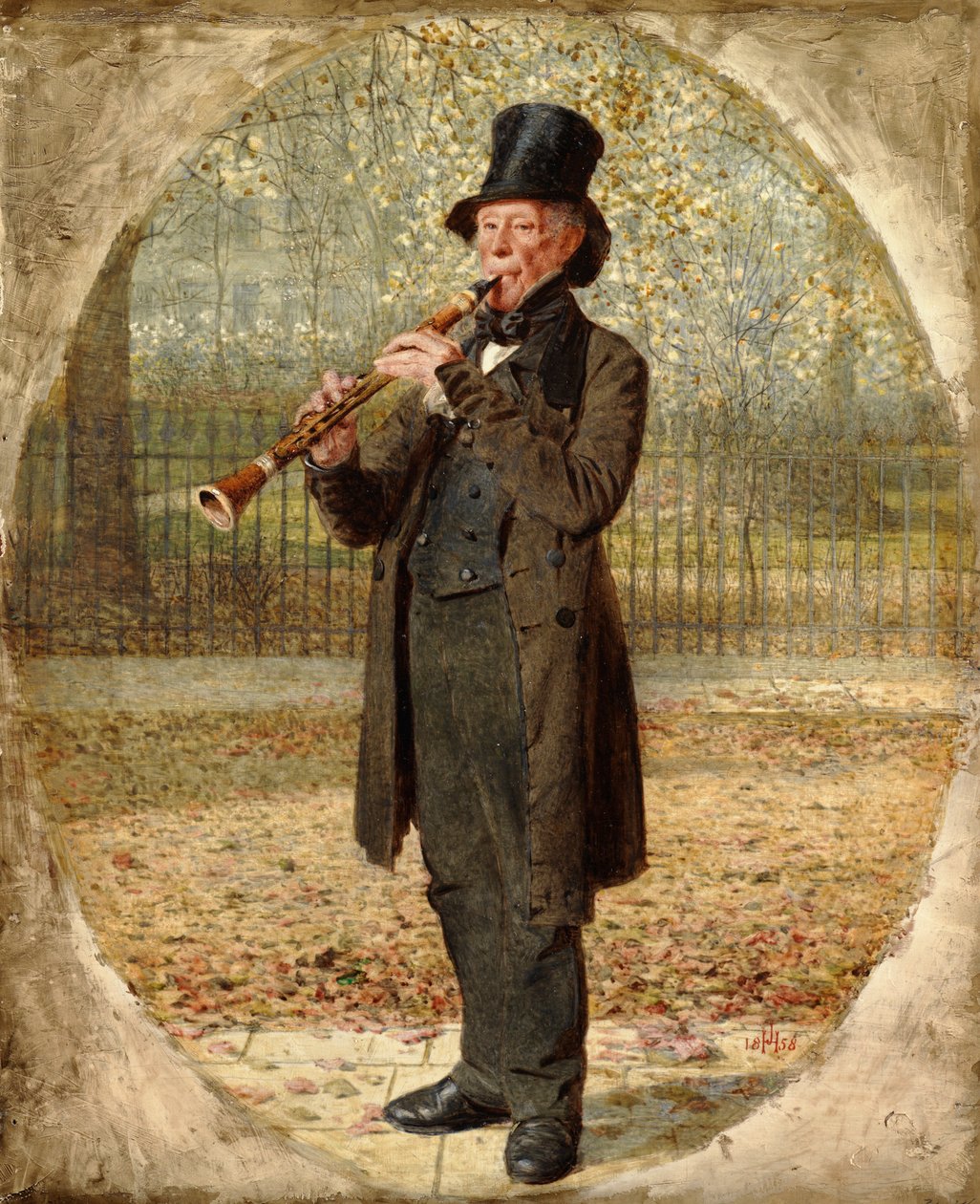 The Wandering Minstrel, 1858 av James Hayllar