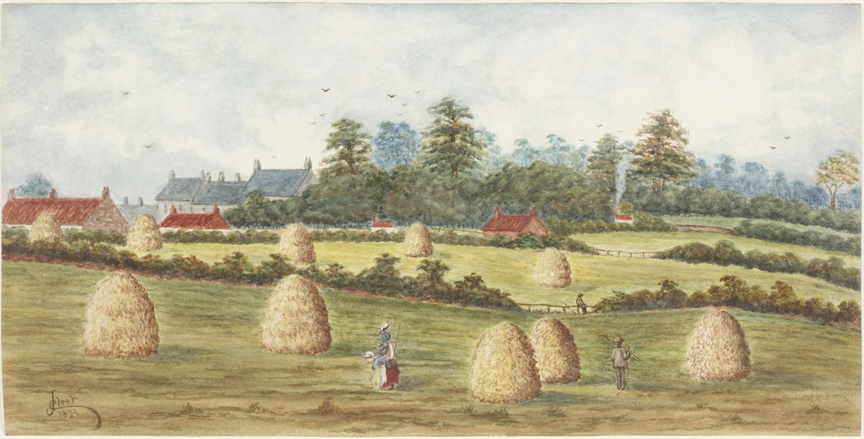Chirton fra Meadowell Farm (akvarell og kroppsfarge på papir) av James Henry Cleet