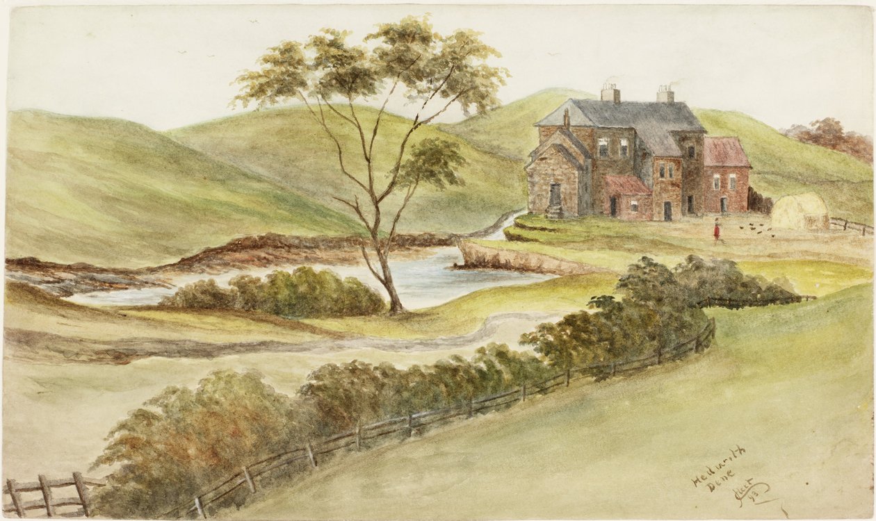 Hedworth Dene (akvarell og kroppsfarge og blekk på papir) av James Henry Cleet