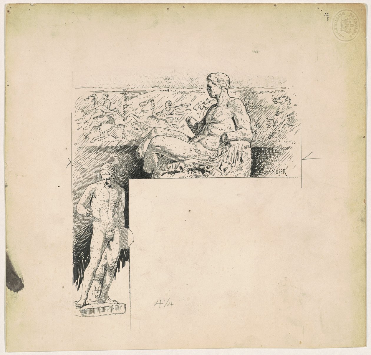 Rollebesetninger fra Antique Sculpture: The Parthenon av James Henry Moser