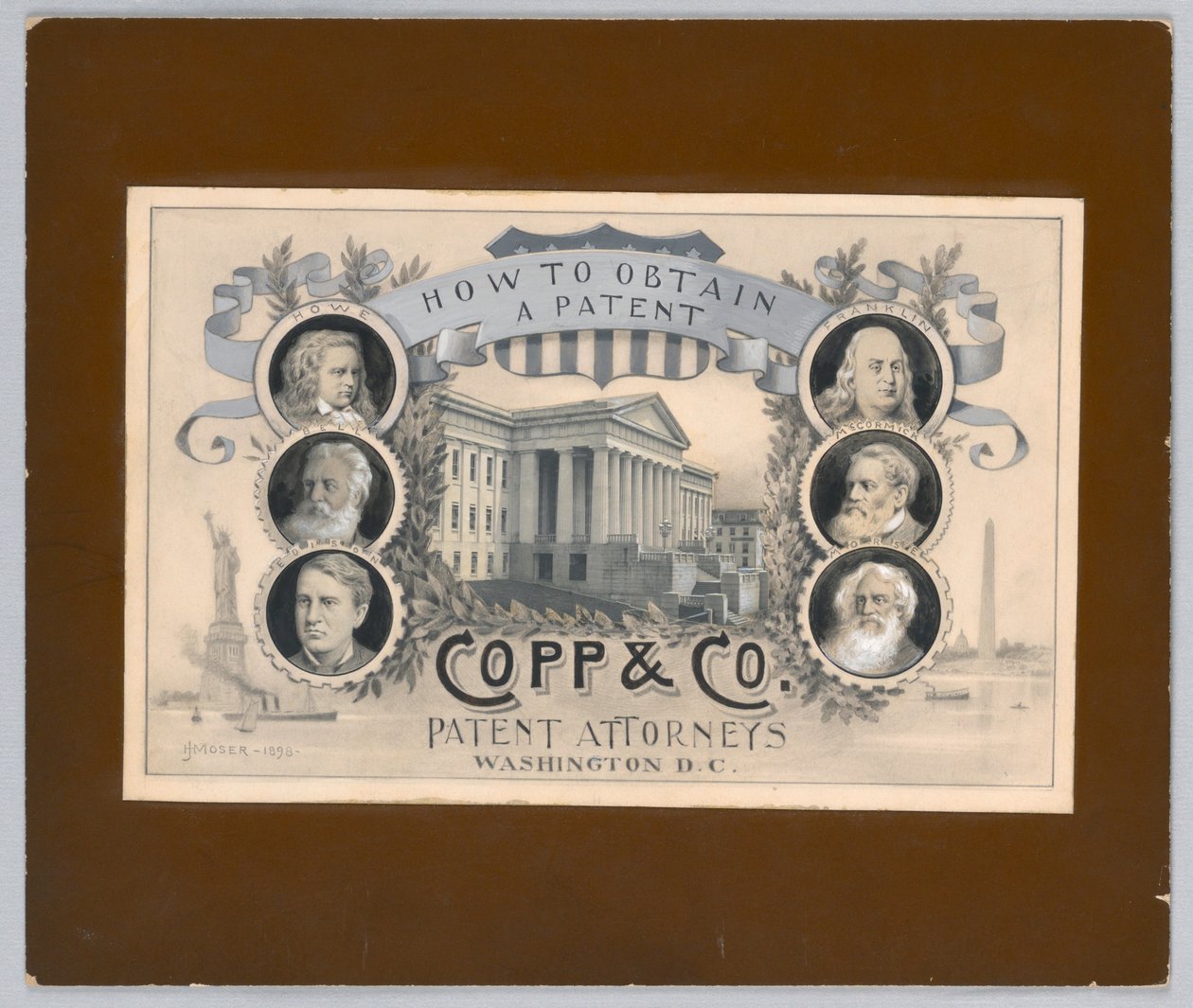 Design for en halvtonegravering: Hvordan få et patent, Copp & Co. Patent Attorneys, Washington, D.C. av James Henry Moser