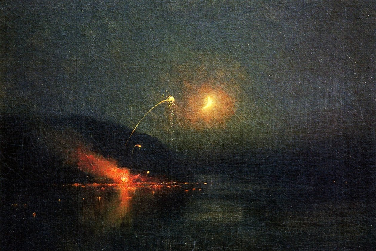 Fyrverkeri Across the Potomac, 1902 av James Henry Moser
