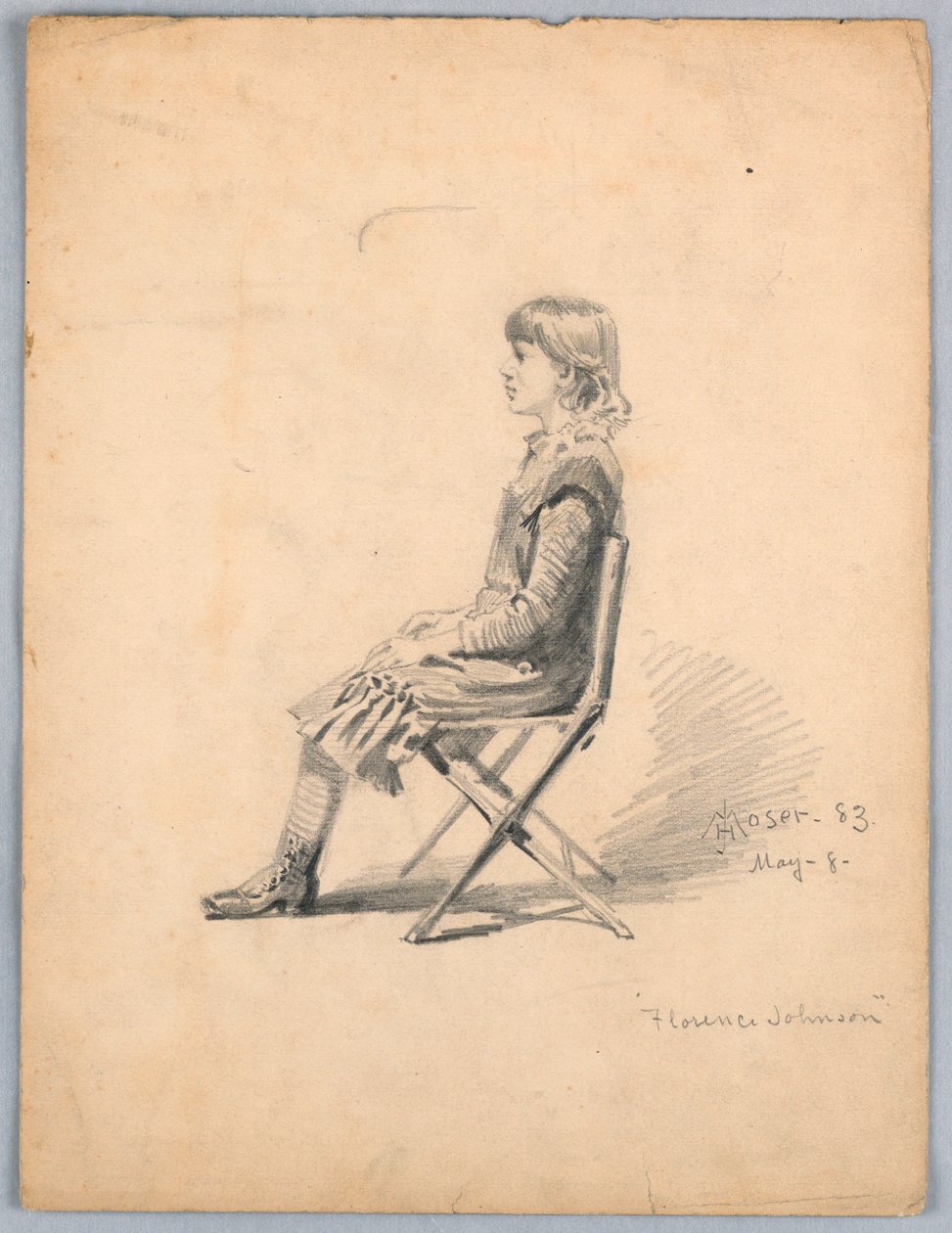 Portrett av Florence Johnson av James Henry Moser