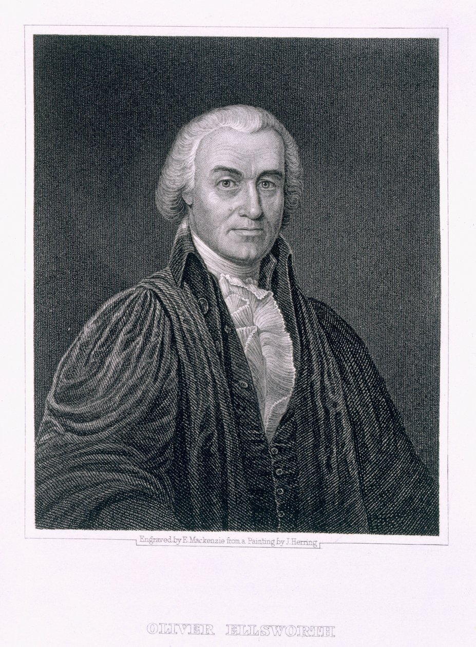 Oliver Ellsworth, gravert av E. Mackenzie av James Herring