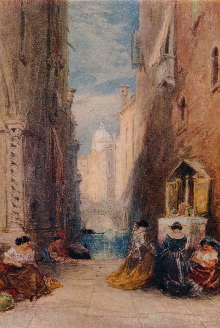 En helligdom i Venezia, c1820-1870, 1924 av James Holland