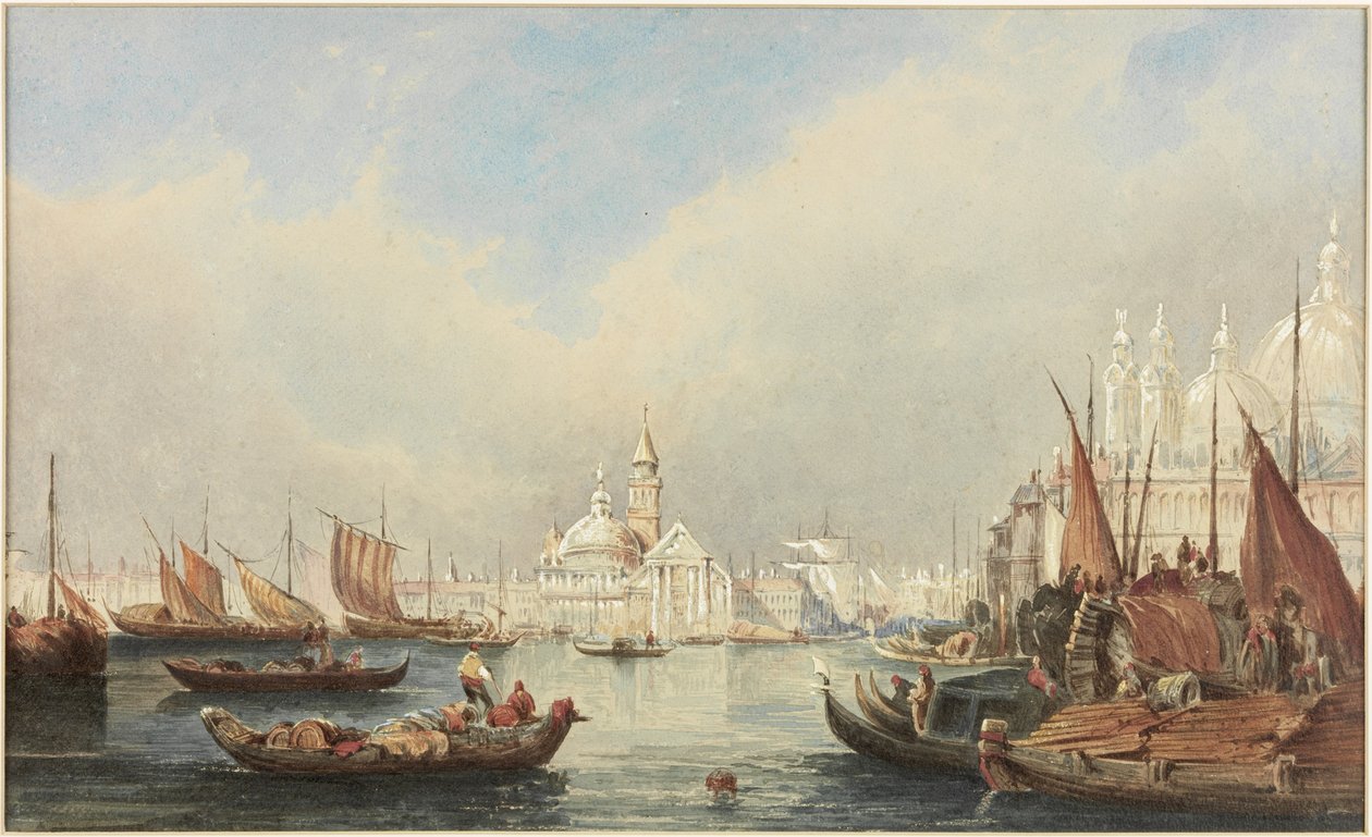 St. Markus Venezia (akvarell og kroppsfarge på papir om bord) av James Holland