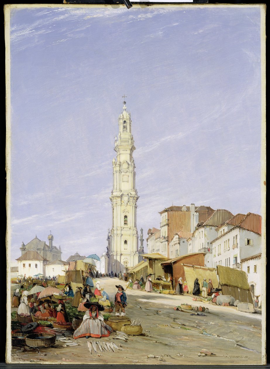 Prestenes tårn, Porto, Portugal, 1837 av James Holland