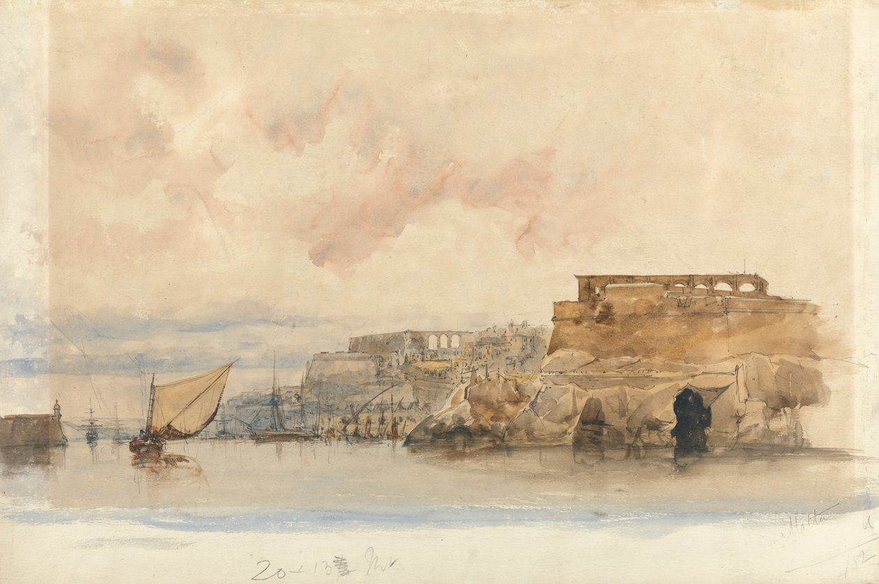 Utsikt over Valletta, Malta av James Holland