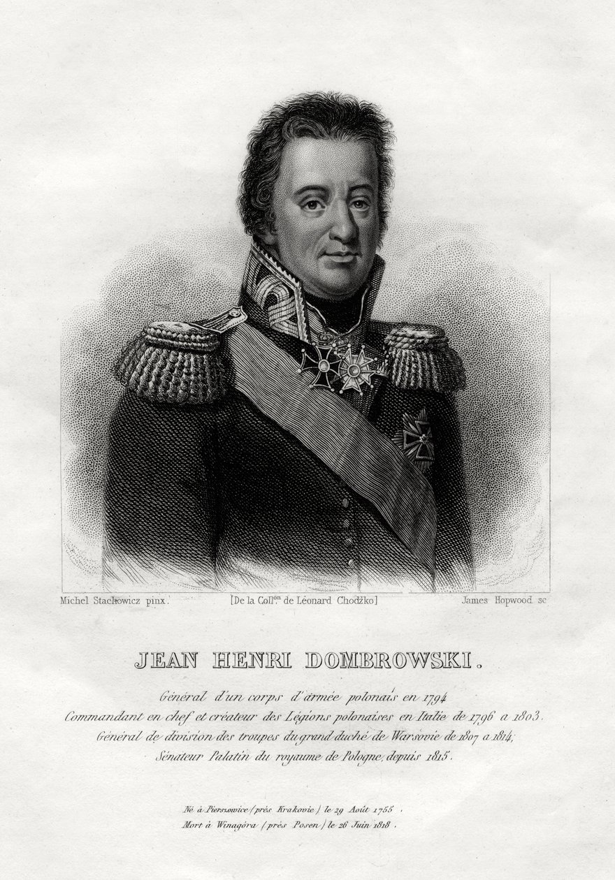 Jean Henri Dombrowski, polsk militærsjef, 1845 av James Hopwood