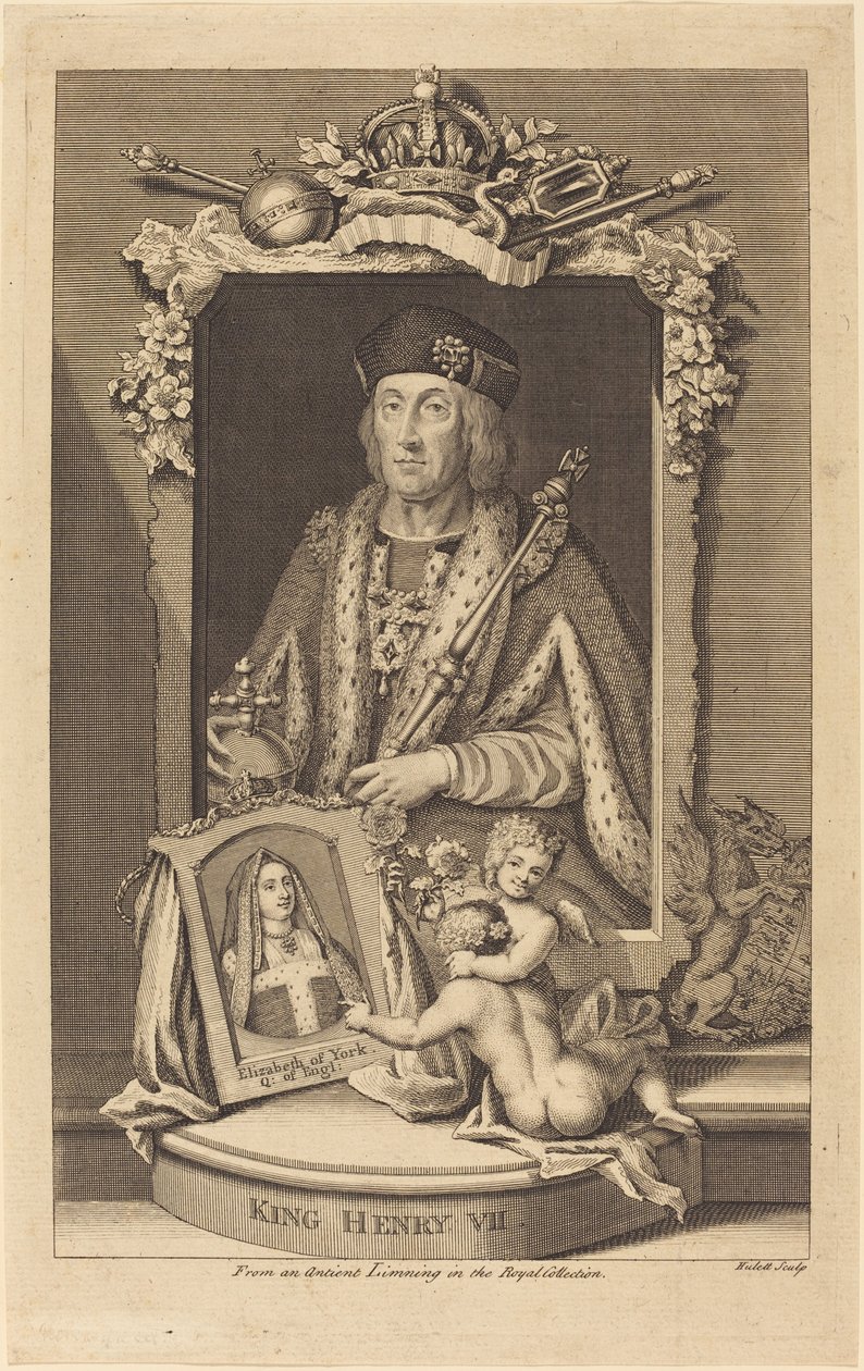 Kong Henrik VII av James Hulett after George Vertue