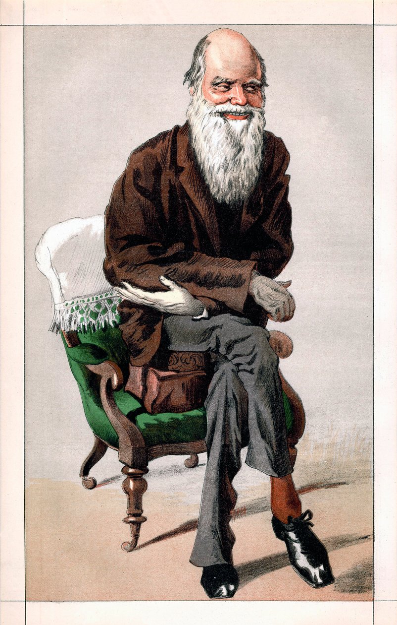 Portrett av Charles Darwin av James Jacques Joseph  Tissot