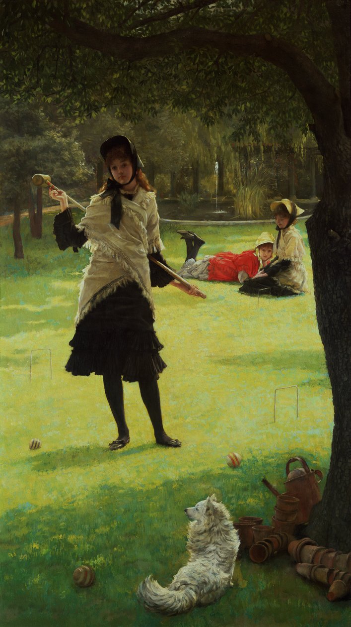 Krokket, ca. 1878 av James Jacques Joseph Tissot