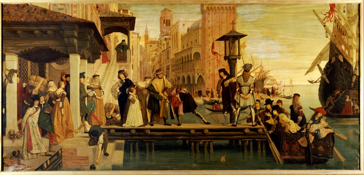 Det fortapte barnets avgang fra Venezia, 1863 av James Jacques Joseph Tissot