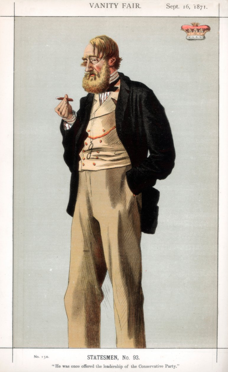 Han ble en gang tilbudt ledelsen av det konservative partiet, 1871. av James Jacques Joseph Tissot