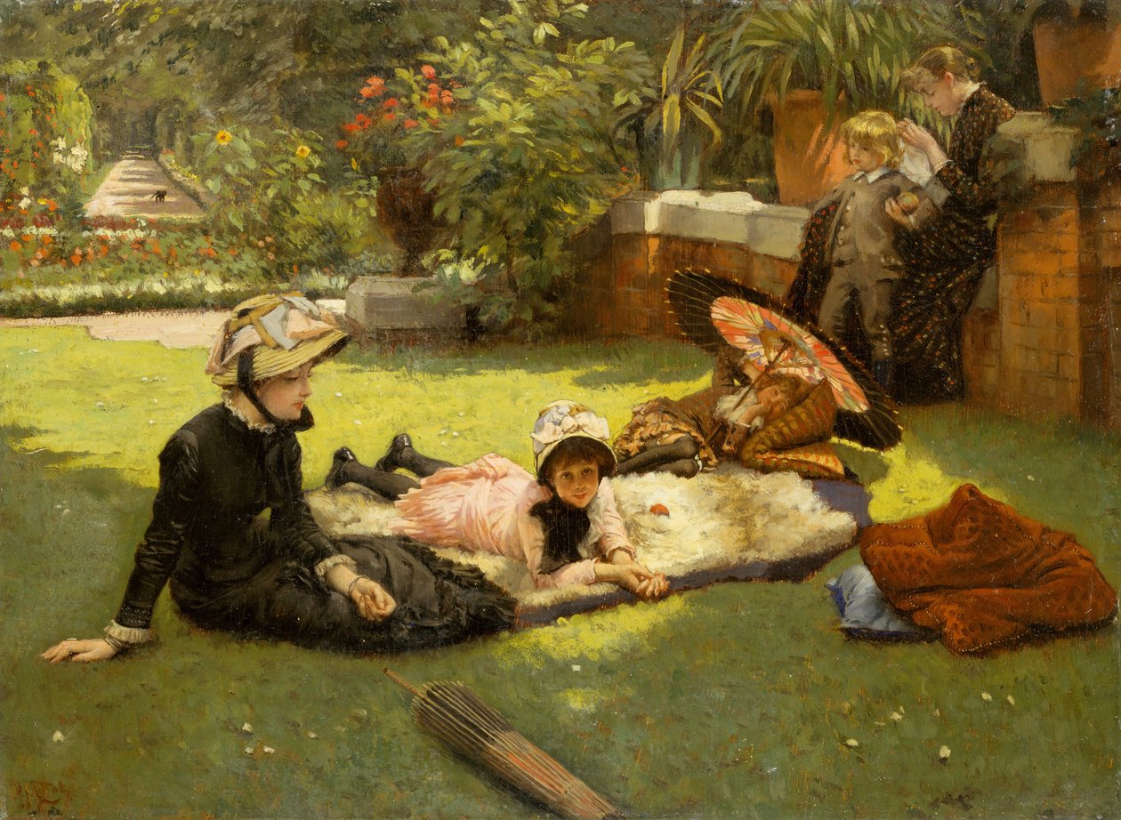 In Full Sunlight En plein soleil, ca. 1881. av James Jacques Joseph Tissot