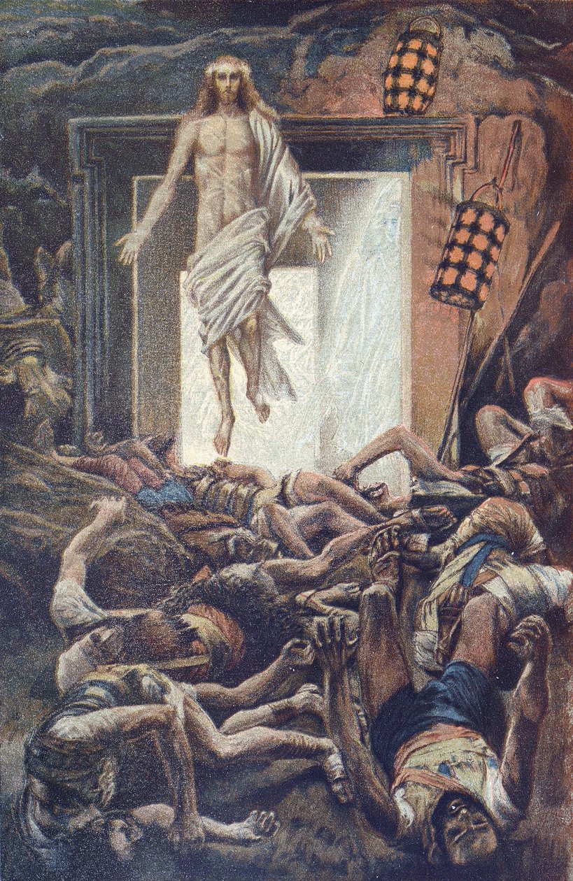 La Resurrection - The Resurrection - fra "" The Life of Our Lord Jesus Christ"" - 1899 av James Tissot - La vie de notre seigneur Jesus Christ, av Jacques Joseph av James Jacques Joseph Tissot