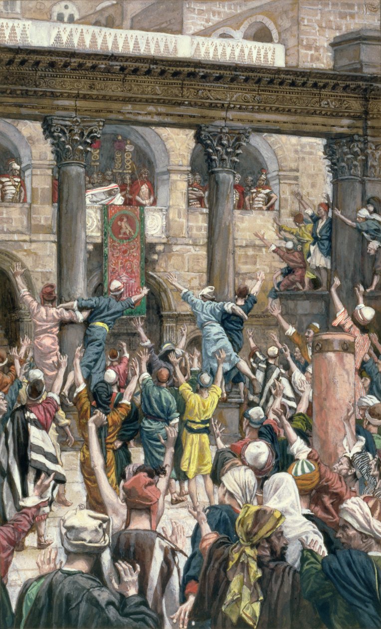 La ham bli korsfestet, illustrasjon for The Life of Christ, ca. 1886-96 (gouache på papp) av James Jacques Joseph Tissot