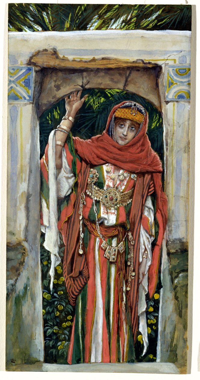 Maria Magdalena før hennes omvendelse, illustrasjon til The Life of Christ, ca. 1886-96 (wc på papir) av James Jacques Joseph Tissot