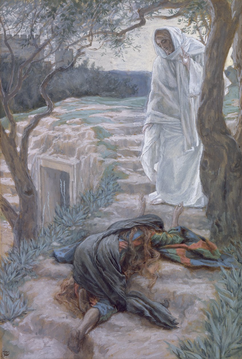 Noli Me Tangere, illustrasjon for The Life of Christ, ca. 1884-96 (wc & gouache på papp) av James Jacques Joseph Tissot