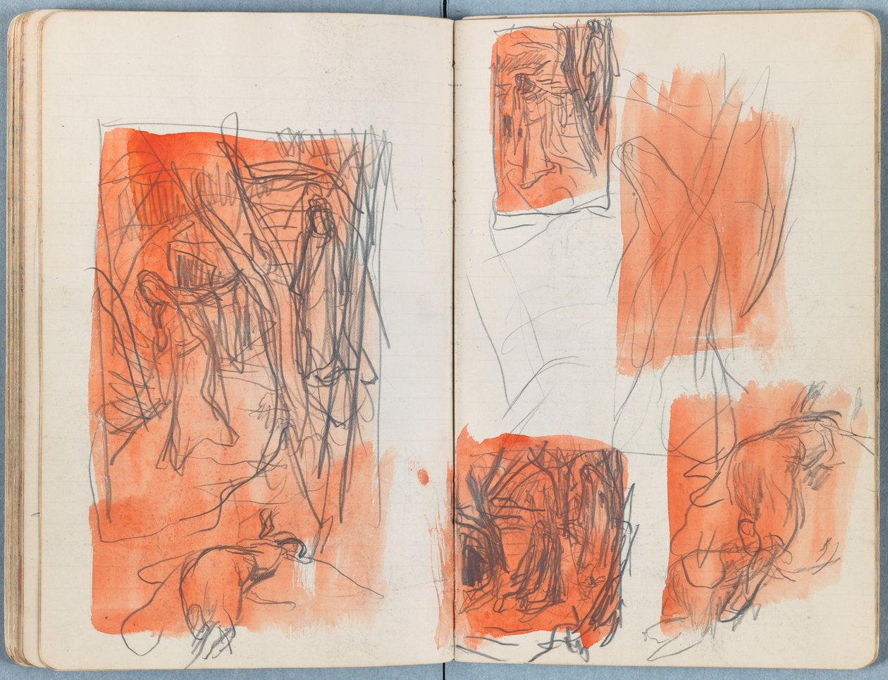 Sider fra et album med Sketches for The Life of Our Lord Jesus Christ, slutten av 1880-tallet (grafitt og vask på papir) av James Jacques Joseph Tissot