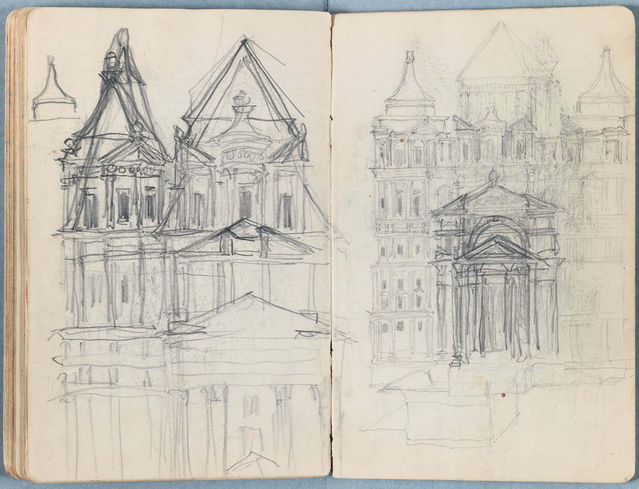 Sider fra et album med Sketches for The Life of Our Lord Jesus Christ, slutten av 1880-tallet (grafitt og vask på papir) av James Jacques Joseph Tissot
