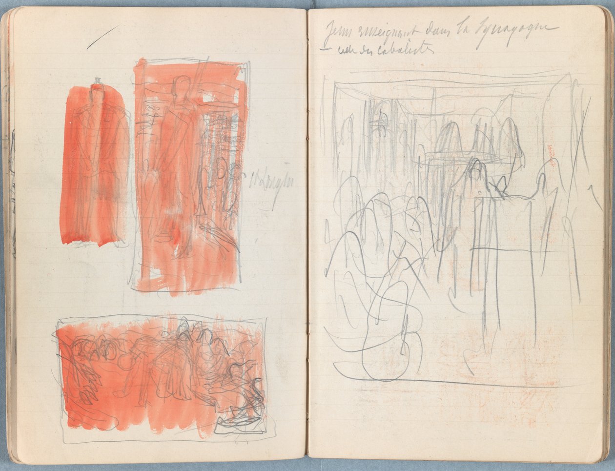 Sider fra et album med Sketches for The Life of Our Lord Jesus Christ, slutten av 1880-tallet (grafitt og vask på papir) av James Jacques Joseph Tissot