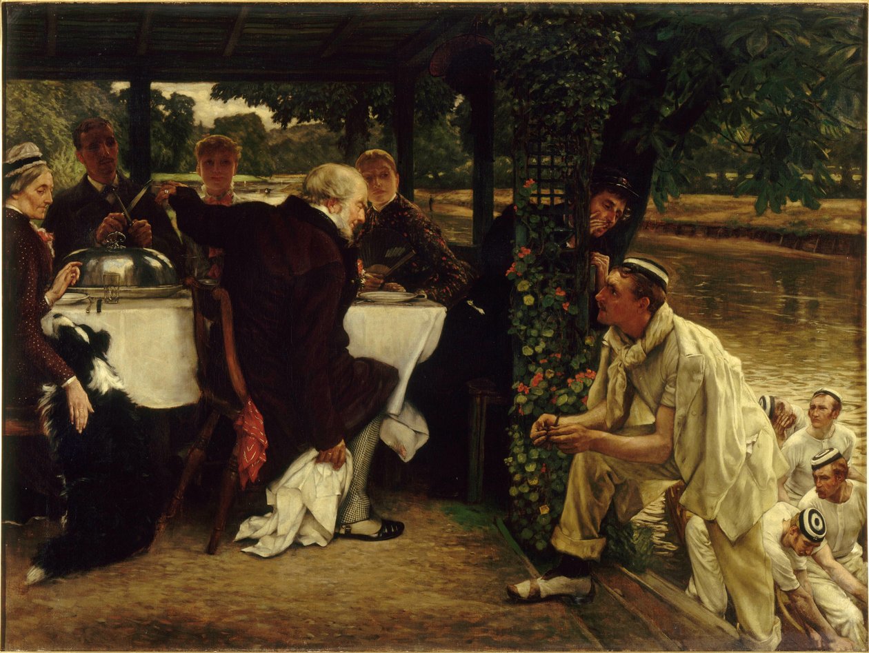 Lignelse om den fortapte sønn: The Fatted Calf, 1880. av James Jacques Joseph Tissot