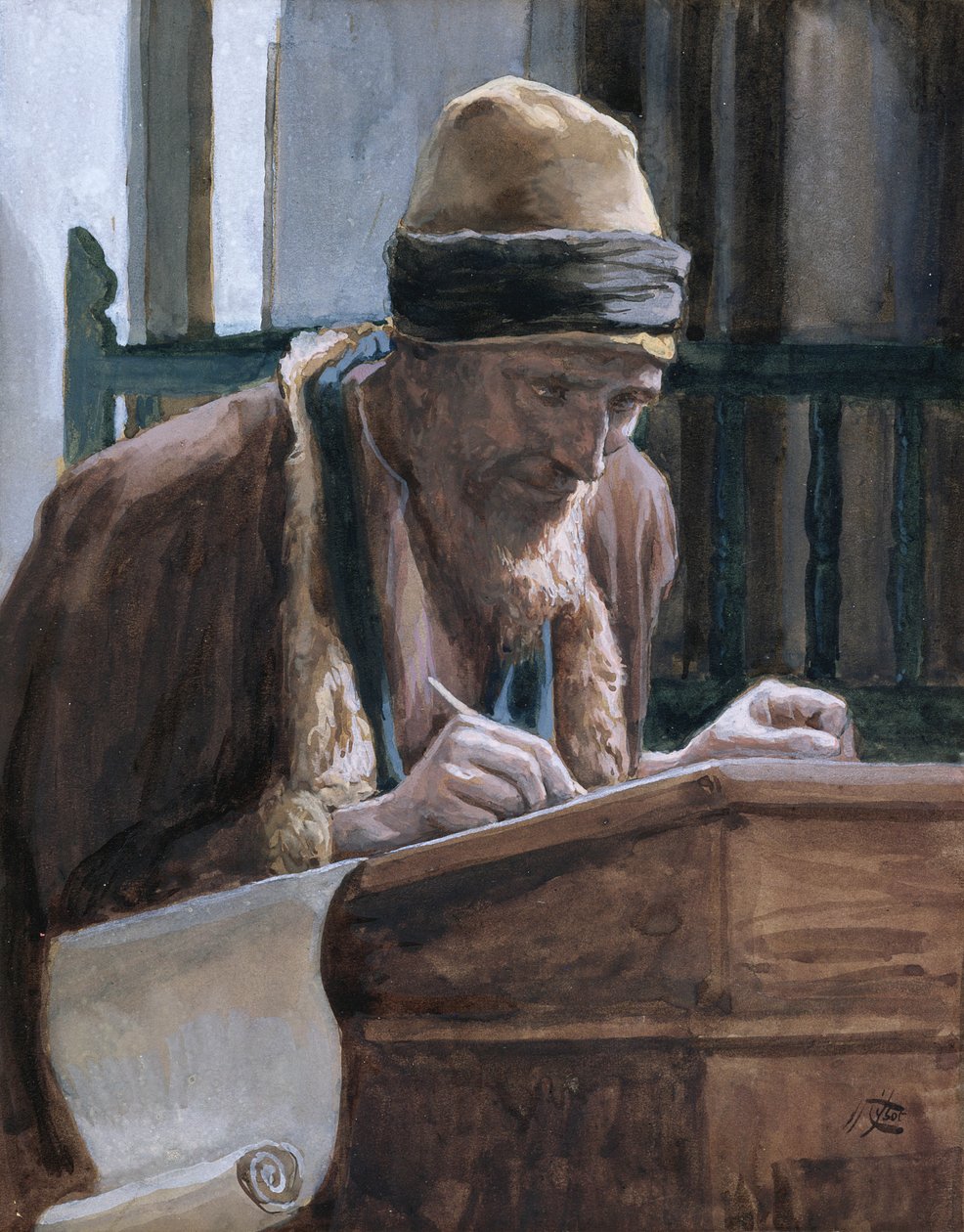 Markus, illustrasjon for The Life of Christ, ca. 1886-94 (wc og gouache på papp) av James Jacques Joseph Tissot
