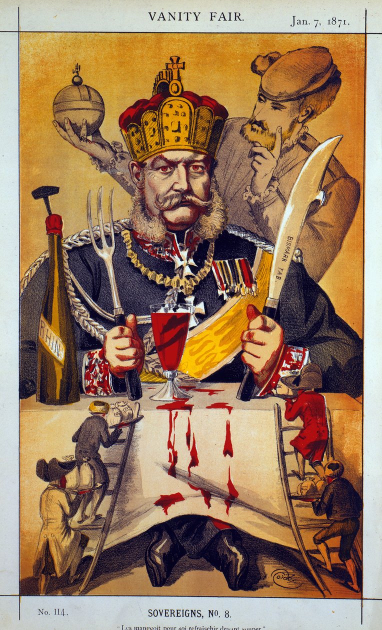 Sovereigns No.8 tegneserie fra Vanity Fair, 1871 av James Jacques Joseph Tissot