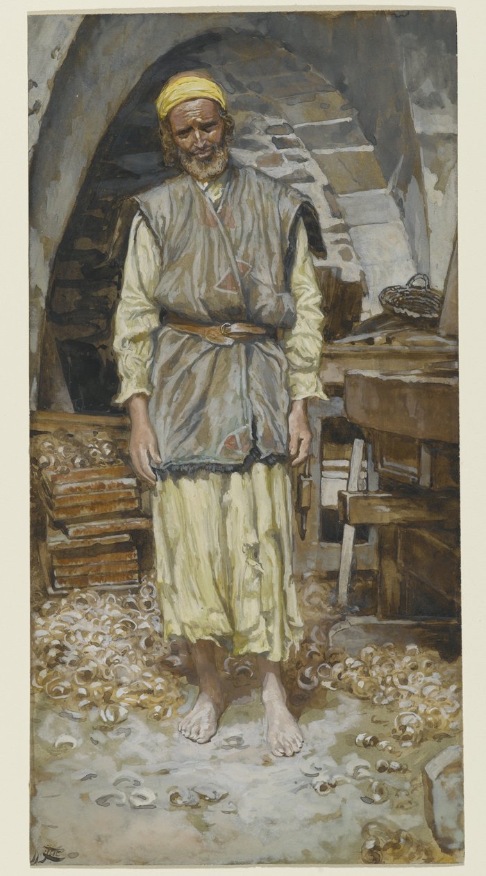 St. Joseph, illustrasjon for The Life of Christ, ca. 1886-94 (wc på papir) av James Jacques Joseph Tissot