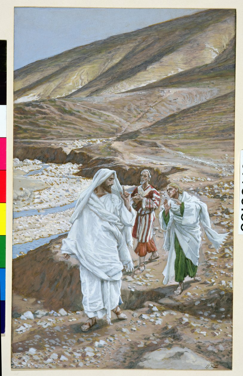 The Calling of St. Andrew and St. John, illustrasjon for The Life of Christ, ca. 1886-94 (wc & gouache på papp) av James Jacques Joseph Tissot