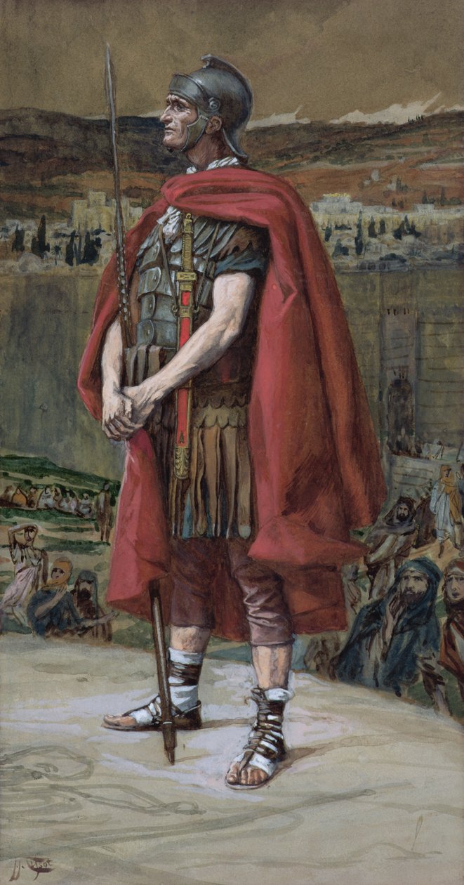 The Centurion, illustrasjon for The Life of Christ, ca. 1886-94 (wc & gouache på papp) av James Jacques Joseph Tissot