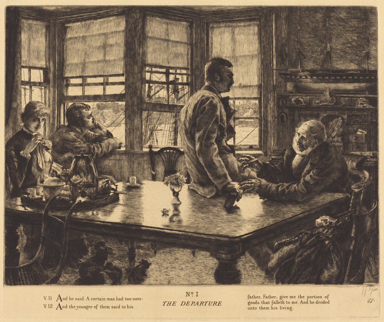 Avreisen av James Jacques Joseph Tissot