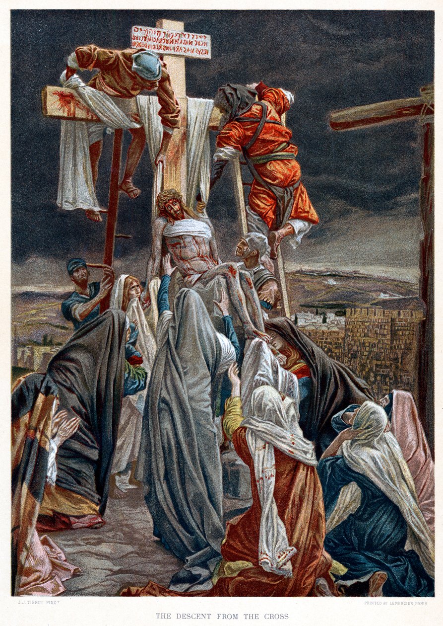 Nedstigningen fra korset, c1890 av James Jacques Joseph Tissot