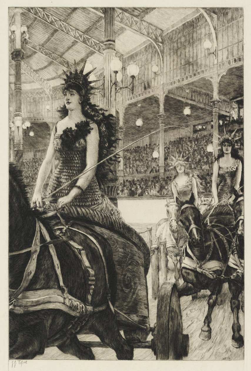 Vognenes damer, 1885 av James Jacques Joseph Tissot