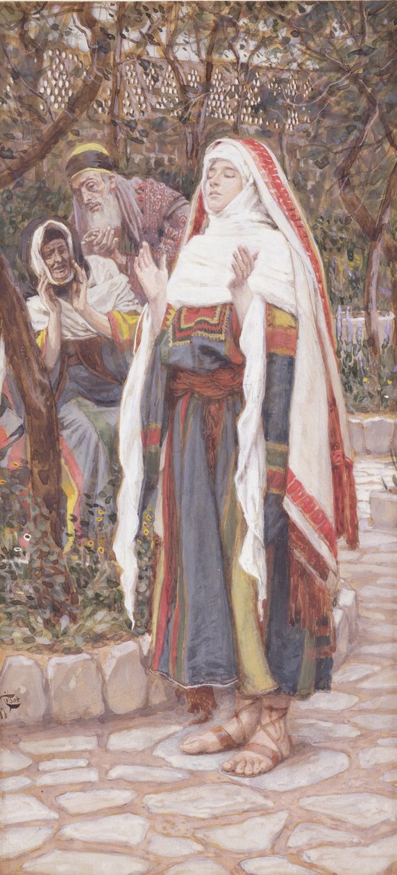 The Magnificat, illustrasjon for The Life of Christ, ca. 1886-94 (gouache på papp) av James Jacques Joseph Tissot