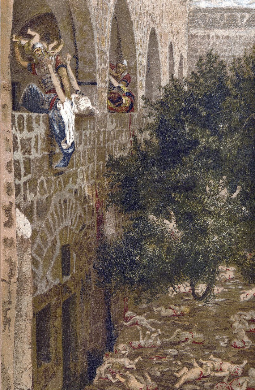 The Massacre of the Innocents - The Massacre of the Innocents - fra "The Life of Our Lord Jesus Christ" - 1899 av James Tissot - La vie de notre seigneur Jesus Christ, av Jacques Joseph (Jacques-Joseph) Tissot dit James Tissot (1836) -1902) av James Jacques Joseph Tissot