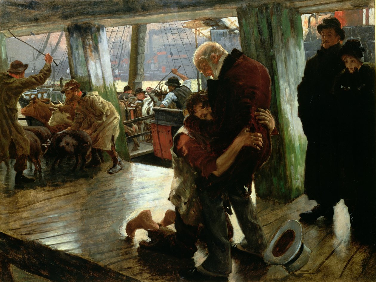 The Prodigal Son in Modern Life: The Return, ca. 1882 (forberedende skisse for 33767) av James Jacques Joseph Tissot