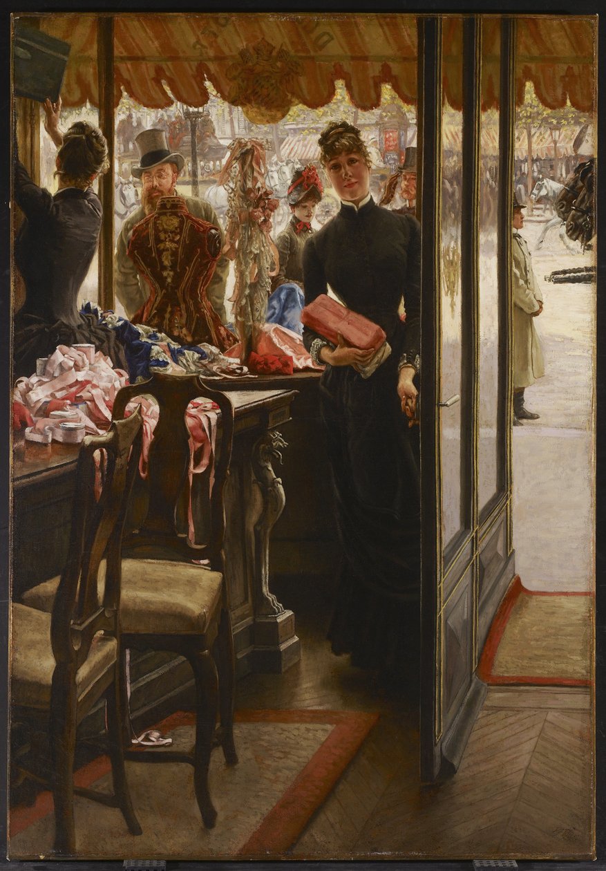 Butikkjenta, 1883-85 av James Jacques Joseph Tissot